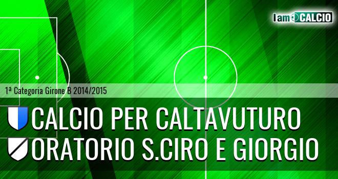 Calcio Per Caltavuturo - Oratorio S.Ciro e Giorgio