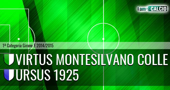 Virtus Montesilvano Colle - Ursus 1925