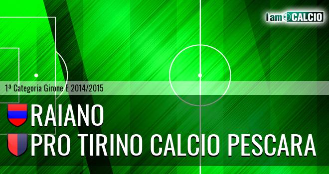 Raiano - Pro Tirino Calcio Pescara