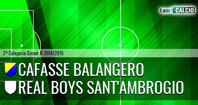 Cafasse Balangero - Real Boys Sant'Ambrogio