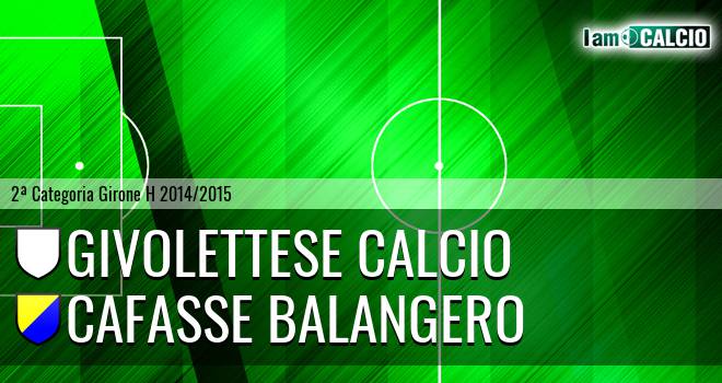 Givolettese Calcio - Cafasse Balangero