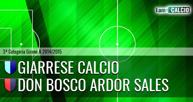 Giarrese Calcio - Don Bosco Ardor Sales