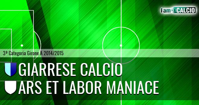 Giarrese Calcio - Ars Et Labor Maniace