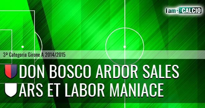 Don Bosco Ardor Sales - Ars Et Labor Maniace