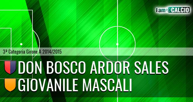 Don Bosco Ardor Sales - Giovanile Mascali