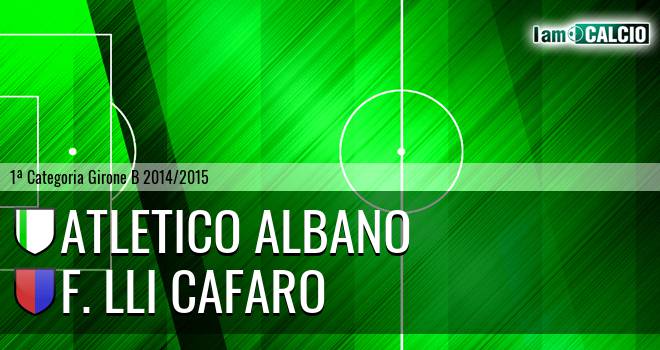 Atletico Albano - F. Lli Cafaro