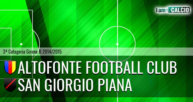 Altofonte Football Club - San Giorgio Piana