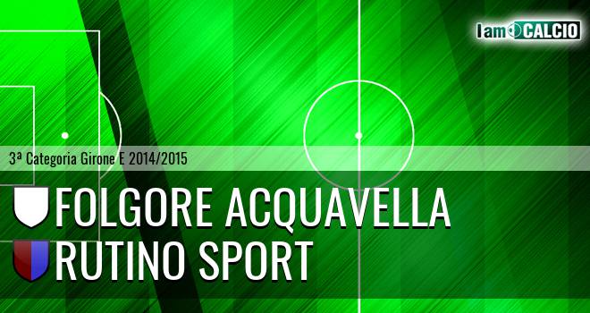 Folgore Acquavella - Rutino Sport