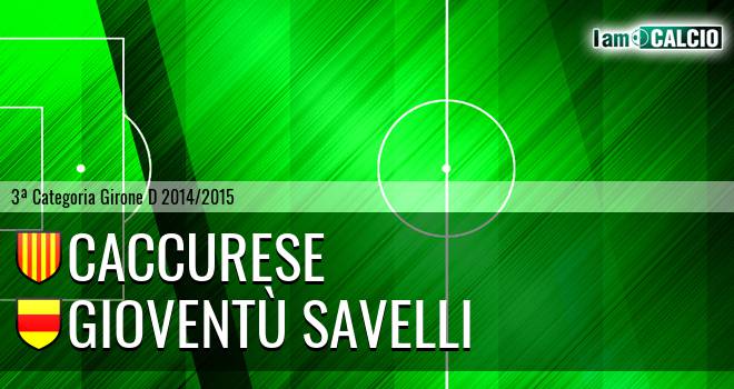 Caccurese - Gioventù Savelli