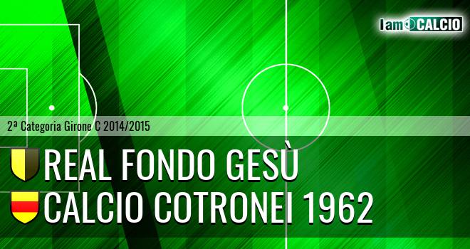 Real Fondo Gesù - Calcio Cotronei 1962