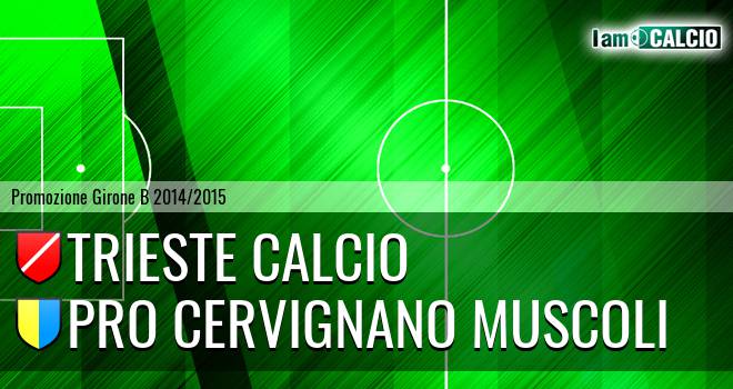 Trieste calcio - Pro Cervignano Muscoli