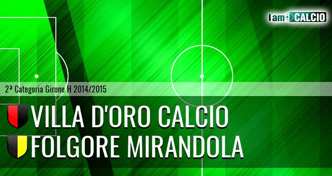 Villa D'Oro Calcio - Folgore Mirandola