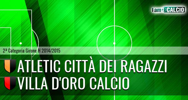 Atletic Città dei Ragazzi - Villa D'Oro Calcio