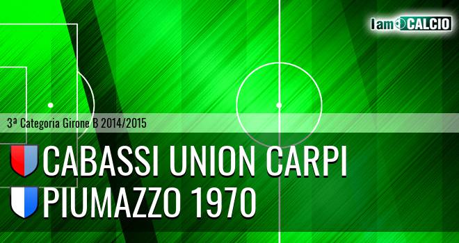 Cabassi Union Carpi - Piumazzo 1970