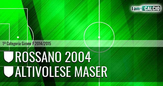 Rossano 2004 - Altivolese Maser