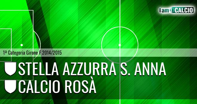 Stella Azzurra S. Anna - Calcio Rosà