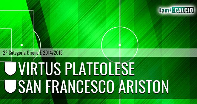 Virtus Plateolese - San Francesco Ariston