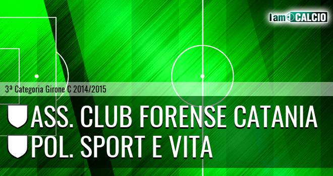 Ass. Club Forense Catania - Pol. Sport e Vita