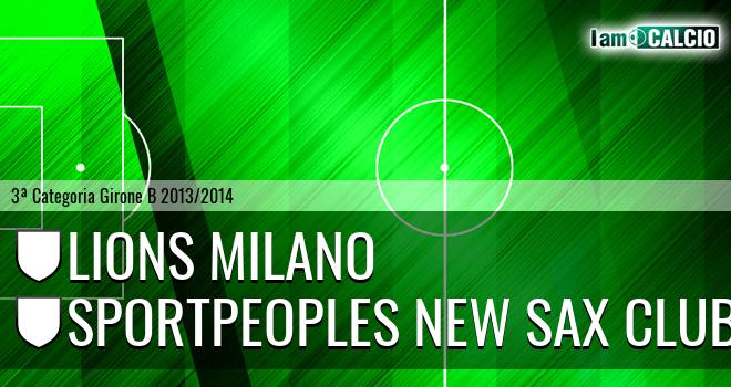 Lions Milano - Sportpeoples New Sax Club