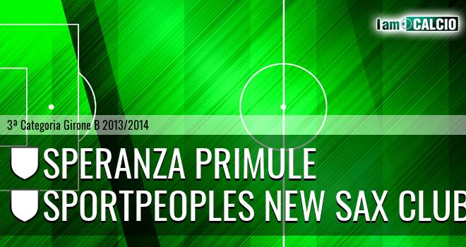 Speranza Primule - Sportpeoples New Sax Club