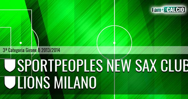 Sportpeoples New Sax Club - Lions Milano