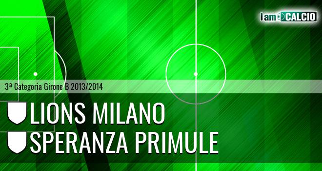 Lions Milano - Speranza Primule