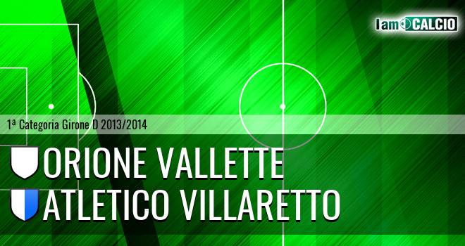 Orione Vallette - Atletico Villaretto