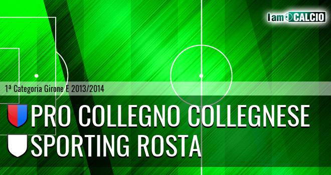 Pro Collegno Collegnese - Sporting Rosta