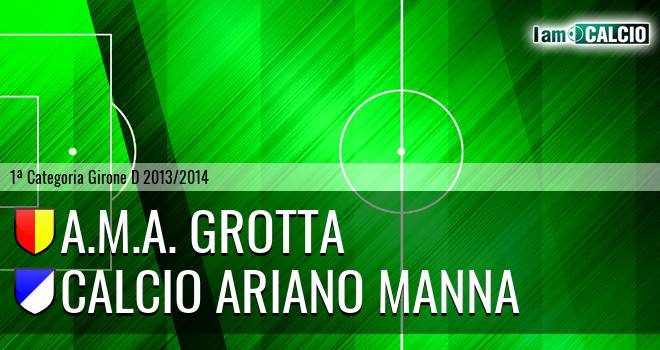 A.M.A. Grotta - Calcio Ariano Manna