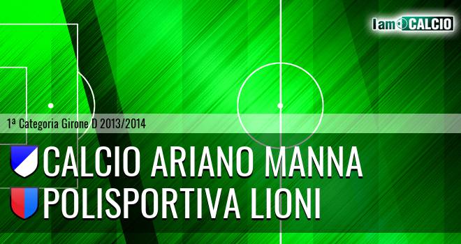 Calcio Ariano Manna - Polisportiva Lioni