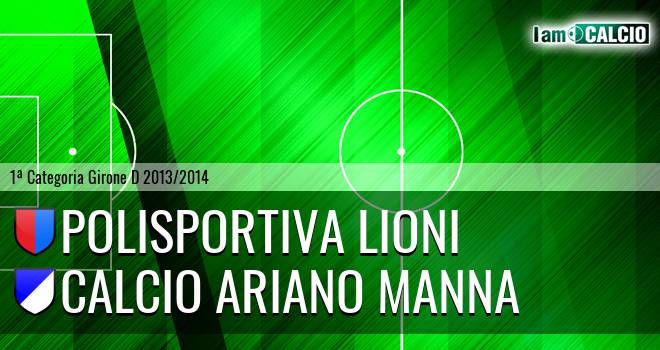 Polisportiva Lioni - Calcio Ariano Manna