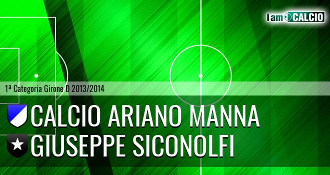 Calcio Ariano Manna - Giuseppe Siconolfi