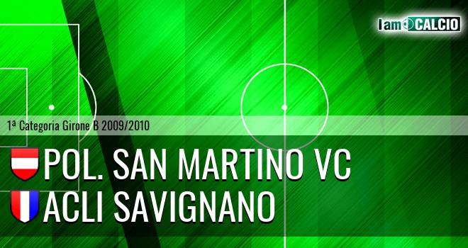 Pol. San Martino VC - Acli Savignano