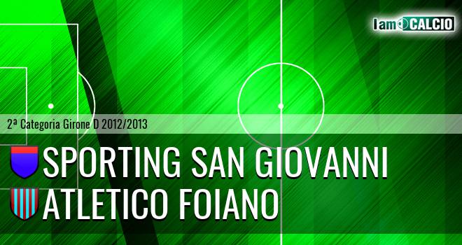 Sporting San Giovanni - Atletico Foiano