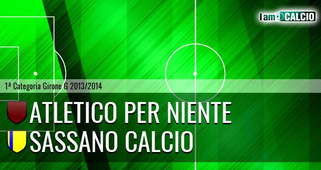 Atletico Per Niente - Sassano Calcio