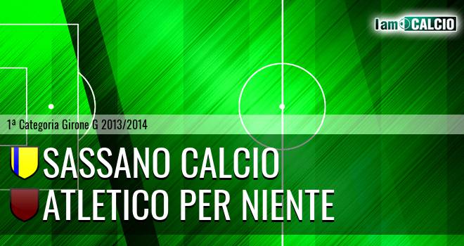 Sassano Calcio - Atletico Per Niente