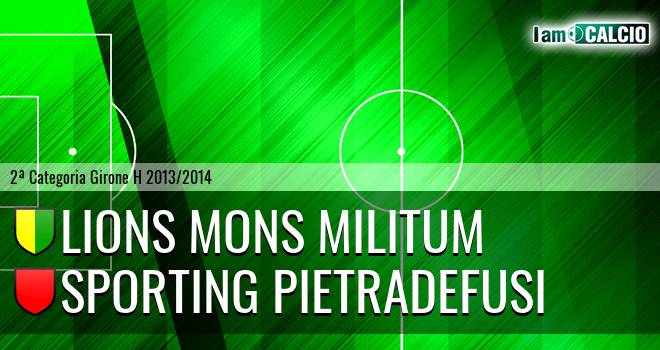 Lions Mons Militum - Sporting Pietradefusi