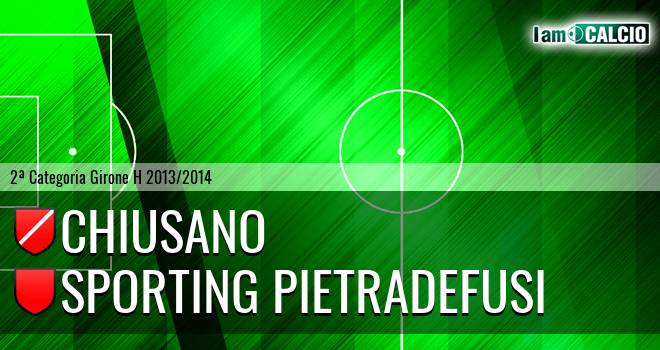 Chiusano - Sporting Pietradefusi