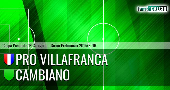 Pro Villafranca - Cambiano