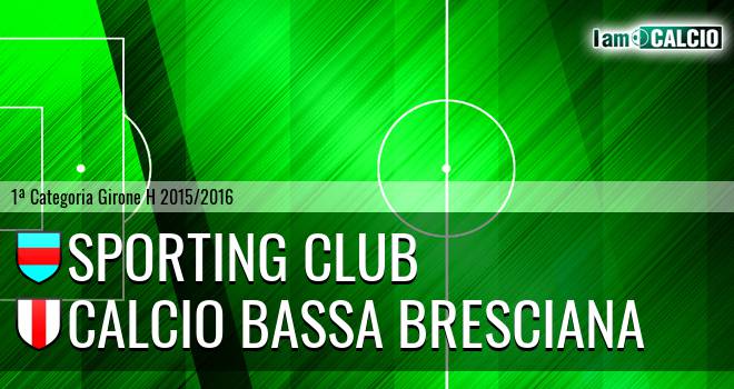 Sporting club - Calcio Bassa Bresciana