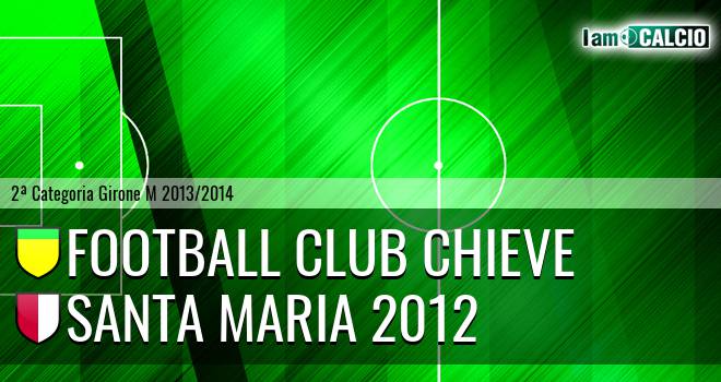 Football Club Chieve - Santa Maria 2012