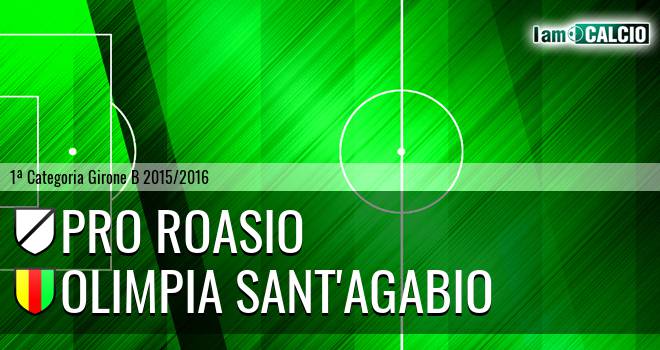 Pro Roasio - Olimpia Sant'Agabio