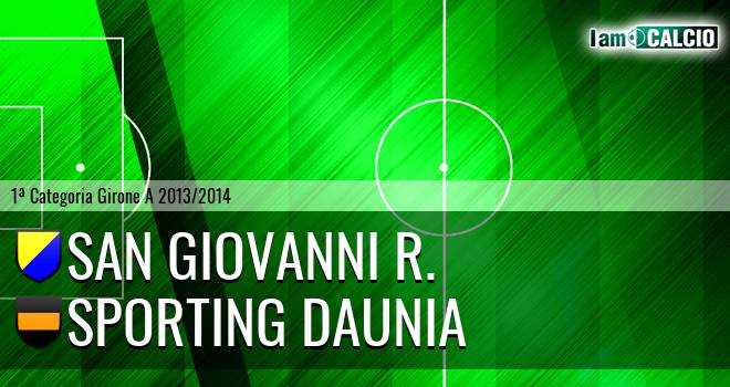 San Giovanni R. - Sporting Daunia