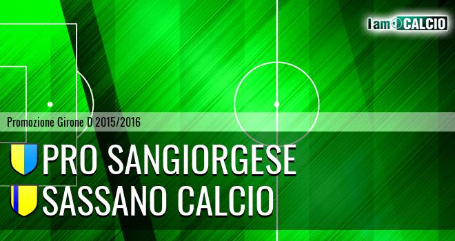 Pro Sangiorgese - Sassano Calcio