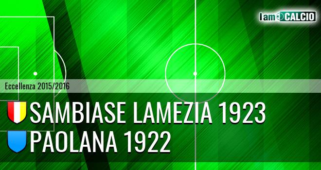 Sambiase Lamezia 1923 - Paolana 1922