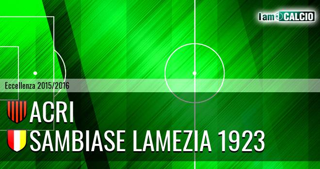 Acri - Sambiase Lamezia 1923