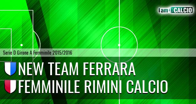 New Team Ferrara - Femminile Rimini Calcio