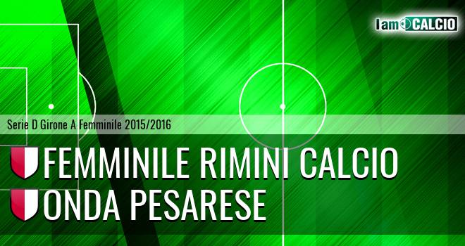 Femminile Rimini Calcio - Onda Pesarese