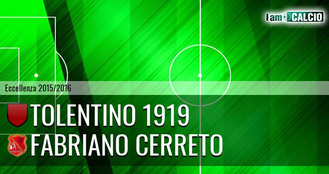 Tolentino 1919 - Fabriano Cerreto