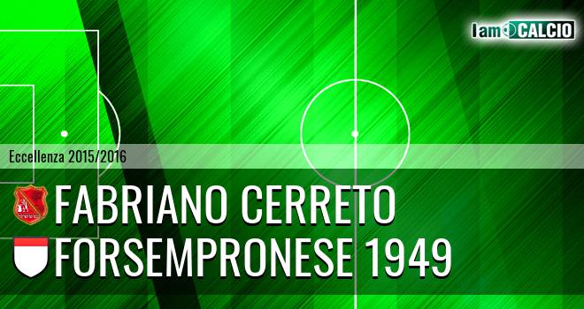 Fabriano Cerreto - Forsempronese 1949